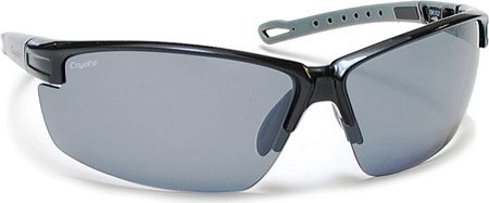 Coyote Eyewear Performance Polarized Sunglasses, Black Frame, Gray/Silver Lens