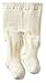 Jefferies Socks Baby-girls Infant Seamless Organic Cotton Tights, Ivory, 18-24 Months