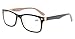 Eyekepper Classic Vintage Style Reading Glasses, Black-Brown