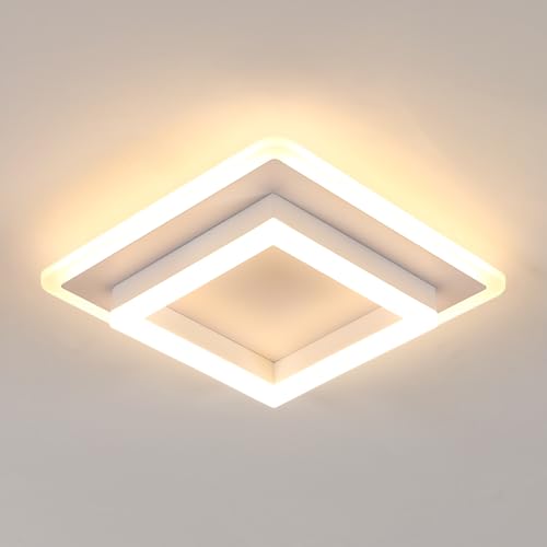 DELIPOP Ceiling light LED Moderna 30W 3600LM, 3000K Ceiling light White | Square Ceiling Chandelier for Bedroom Living Room Hallway