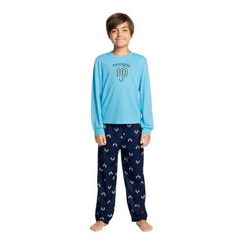 Messi boys Lifestyle Long Sleeve 2-piece Set, Loose-fit Top & Sweatpants