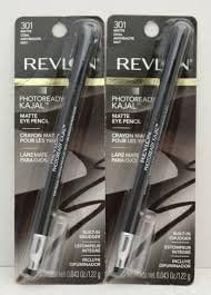 Revlon Photo Ready Kajal Eye Pencil - Matte Coal (301) (Pack of 2)