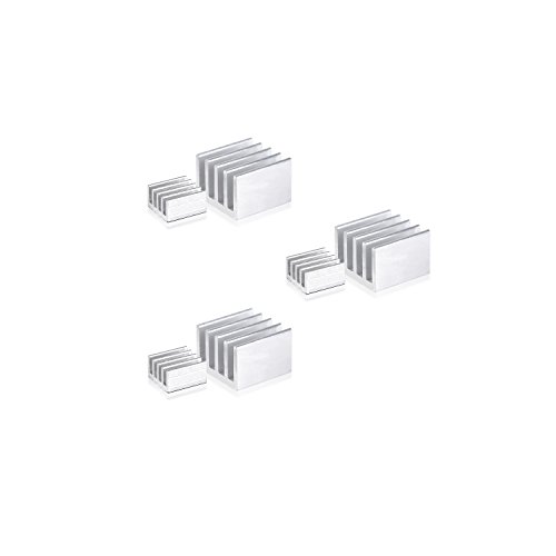 LoveRPi 3-Pack Performance Heatsink Set for Raspberry Pi 3 Model B (6 Heatsinks)