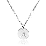 Three Keys Jewelry Stainless Steel Silver Tone Initial Alphabet 0.4