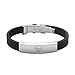 Godyce Superman Bracelet for Men Women Girl Black Rubber Jewelry - Stainless Steel Charm