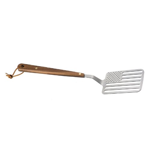 Areaware Star Spangled Spatula, Walnut Plus Steel