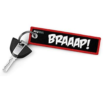 KEYTAILS Keychains, Premium Quality Key Tag for Motorcycle, Car, Scooter, ATV, UTV [Braaap!]
