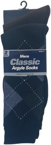 Men's Classic Argyle Socks, grey, 7-11