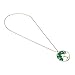 AeraVida Green Quartz Stone Eternal Tree of Life Brass Beads Long Necklace