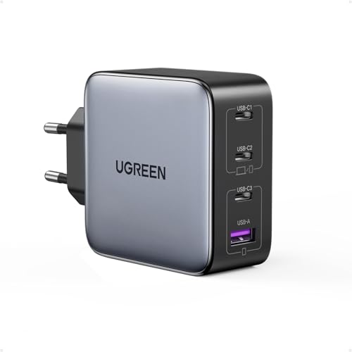 UGREEN Nexode 100W USB C Ladegerät 4 Ports Netzteil GaN Charger PD Schnellladegerät kompatibel mit MacBook Pro, iPhone 17-8 Serien, iPad Serien, Galaxy S25 Ultra, S24+ usw thumbnail 1