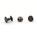 100 Pack Chicago Screws Solid Brass Accessories Nail Rivet Chicago Button for DIY Leather Decoration Round Head Stud Screw Anti-Silver