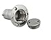 Marine Boat Replacement for Gas Cap Stainless Steel Deck Fill Filler Cap with Chain,1.5 inch