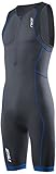 2XU Men's Active Trisuit, Ink/Cobalt Blue, X-Large