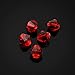 100pcs Adabele Austrian 4mm (0.16 Inch) Small Faceted Loose Bicone Crystal Beads Siam Red Compatible with Swarovski Crystals 5301/5328 SSB405