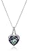 Sterling Silver Mystic Fire Topaz and Diamond Accent Heart Pendant Necklace, 18