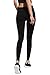 Women's Mesh Workout Sports Pants Gym Running Yoga Leggings with Side Pocket Black, Tag Size X-Large/US L