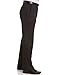 Haggar mens Cool 18 Stria Hidden Expandable Waistband Plain Front dress pants, Black, 34W x 29L US