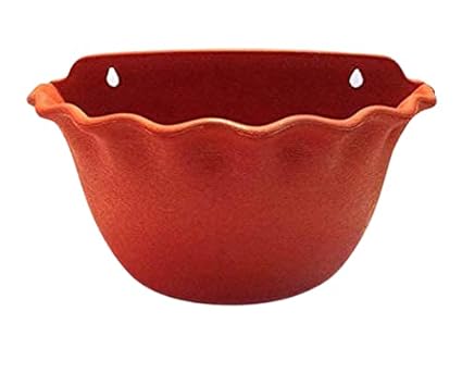 Trending Choice Plastic Platinum Pot Set (Terracotta, 2-Pieces)