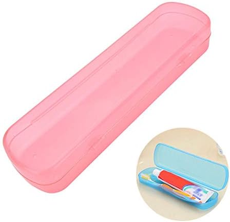 Namgiy Toothbrush Holder Case Cover Storage Toothpaste Case Plastic Travel Case 21*5.6*3.3cm
