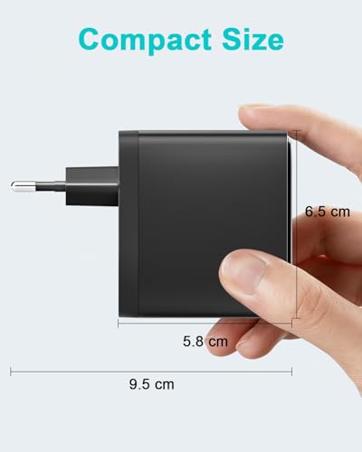 100W USB C Charger, Power Supply Compatible with MacBook Pro 16 14 MacBook Air 15 13 Inch 2025 2024 2023 2022 2021 2020 2019 M4 M3 M2 M1, Charger Adapter with USB-C Cable 2M 5A (Black)