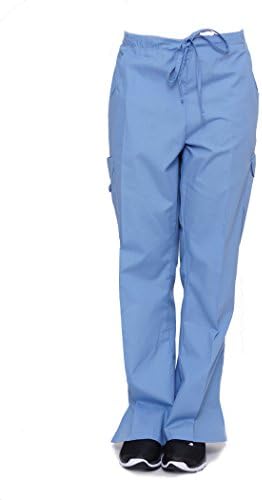 Lizzy B Cargo Pants, Light Blue, XL