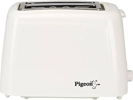 Pigeon 2-Slice Auto 700-Watt Pop-up Toaster (White)