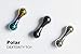 Knucklebone Fidget Toys Gadgets for Men Dexterity Toy: Solid Titanium Rainbow Finish