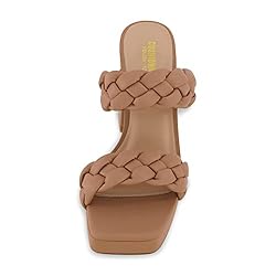 CUSHIONAIRE Women's Aurora braided platform sandal