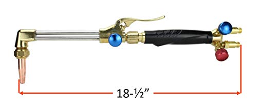 Heavy Duty Oxy-Fuel Torch Apollo Replacement for Victor with Check Valves + Cutting Tip (Propane)
