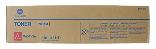 Konica Minolta TN-711M A3VU330 Bizhub C654 C754 Toner Cartridge (Magenta) in Retail Packaging