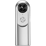 360 Degree Action Video Camera - Features Dual Wide Angle Fisheye Lens and Provides A 3D VR Panoramic Full HD 2K Camcorder Video Experience - Comes w/Tripod - Silver Color