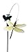 Solar Yard Stake Fluttering Insects, Solar or Battery Powered (Dragonfly)