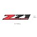 2Pack Z71 Emblem Z71 Off Road Decal Badge for Chevy Silverado Colorado GMC Sierra (Red+Matte Black)