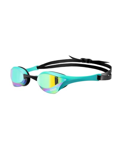 ARENA Cobra Ultra Swipe Mirror Unisex Race Schwimmbrille für Erwachsene, Taucherbrille mit Gebogenen Spiegelgläsern, Anti-Beschlag, UV-Schutz, 5 Austa