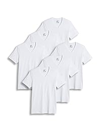 Jockey camisetas para hombre Big & Tall Classic cuello en V - 6 unidades