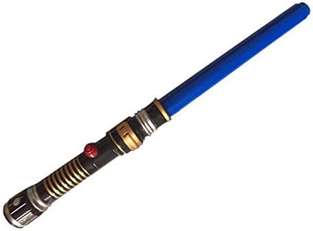 Electric Stretch Gleamy Weapon Space Light Saber Toy With Sound (Blue)