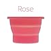 Anigan Collapsible Silicone Sterilizing Cup Designed for Sanitation and Storing Menstrual Cups, Rose