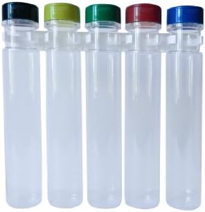 SpiceStor Tall 9.5" 12 floz Spice Bottles 5-pack Set with cabinet clip