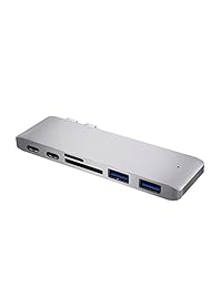 wbeng adaptador USB tipo C Hub entrega de potencia, Multipuerto USB Dongle, 6 en 1type C lector de tarjetas para MacBook para todos los Ultrabook con puerto Type C