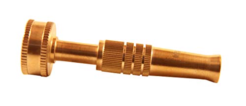 ACGarden Brass Cannon400 Garden Hose Nozzle by with Adjustable Variable from Pressure Jet to Gentle Mist. Solid Construction with Knurled Grip. Add to Your Gardening Tool/Car Wash Line Up Today!