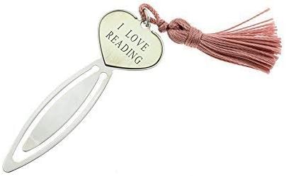 Marks book with heart satin and engraved with chioma pink 925 sterling silver