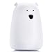 Moogi Color Changing Night Light Kids - Baby Night Light Bear Lamp, Rechargeable LED Nightlight, Soft Silicone White Night Ligh