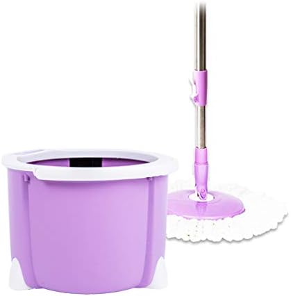 高級品 360ステンレススチール回転モップバケツ 湿式及び乾式洗えるモップマイクロファイバーモップヘッド