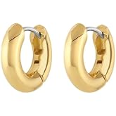 gorjana - Lou Huggies 1/2" Drop - Secure Hinge Closure - Stylish Hoop Earrings, Ideal for Ear Stack - Complimentary Gift Packaging - Perfect for Gifting