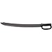 Cold Steel 97DRMZ Cutlass Machete with Sheath 30in Overall 24in BLD, Black