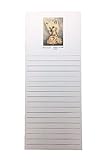 Chinese Crested Dog Magnetic Refrigerator List Pad