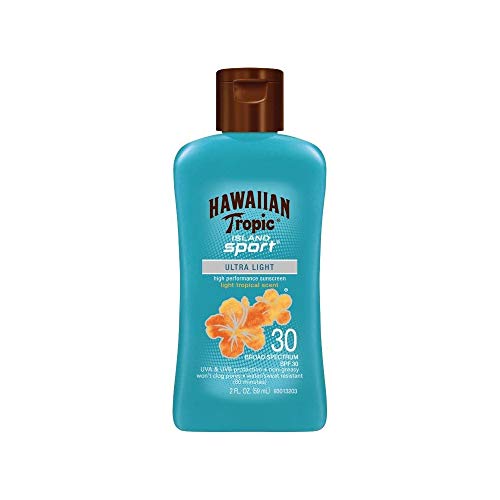 Hawaiian Tropic Island Sport SPF 30 Sunscreen Travel Size, 2 oz (Pack