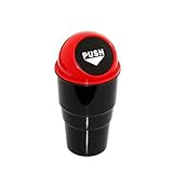 Yolu Car Trash Can, Mini Red Auto Garbage Can Automotive Waste Storage Vehicle Rubbish Bins Holder Common Use for Auto Car, Home, Office, Bathroom, Kitchen, Living Room, Study, Dinning Room Etc