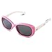 RIVBOS RBK006 Rubber Flexible Kids Polarized Sunglasses Age 3-10 (Pink Heart)