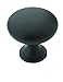 Amerock | Cabinet Knob | Matte Black | 1-1/4 inch (32 mm) Diameter | Edona | Drawer Knob | Cabinet Hardware (Pack of 25)